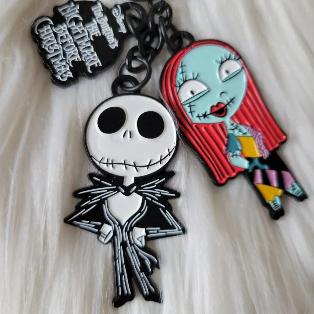 Nightmare Before Christmas Jack & Sally Keychain